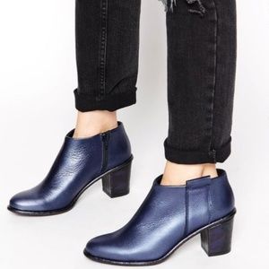 Miista Anais Metallic Ankle Booties